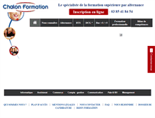 Tablet Screenshot of chalonformation.com